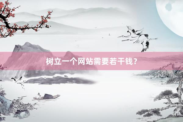 树立一个网站需要若干钱？